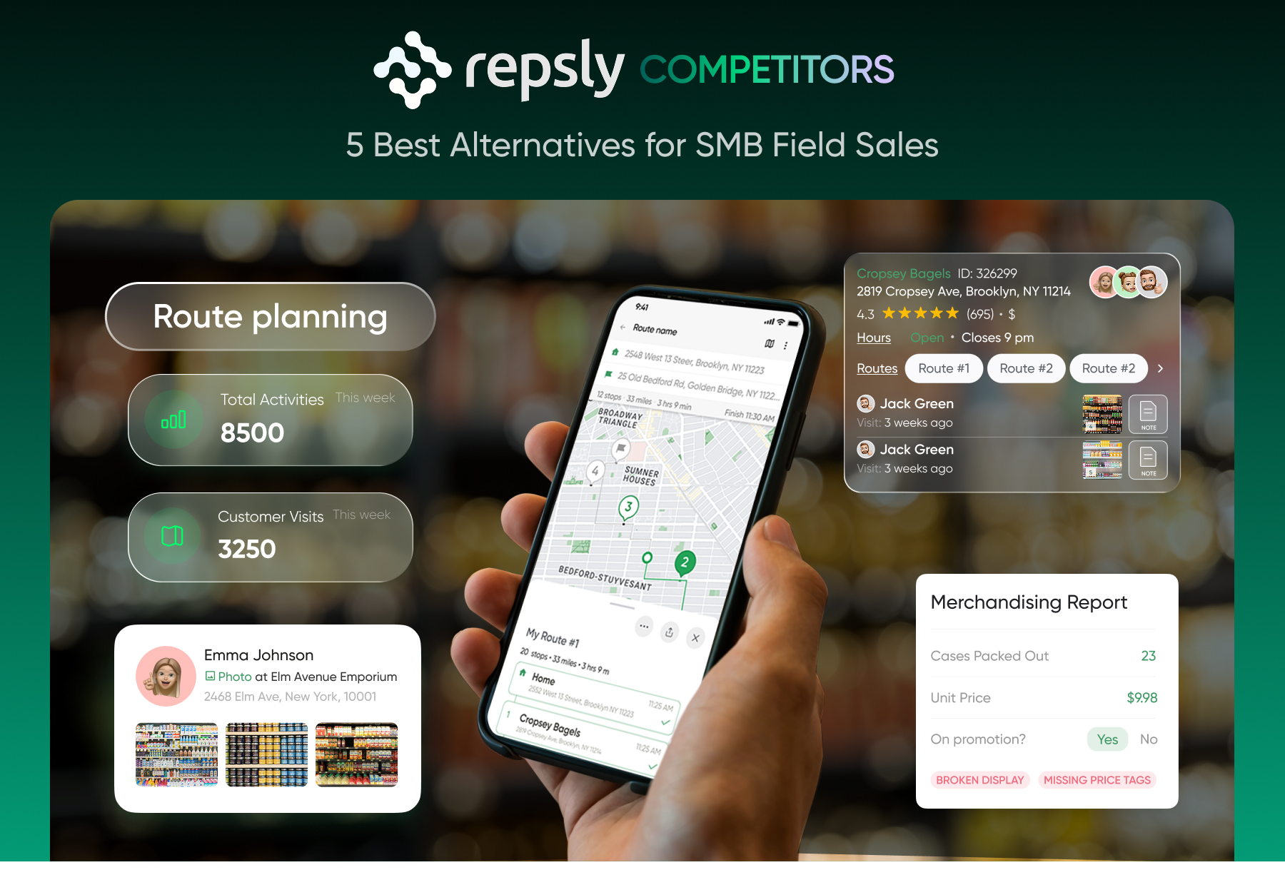 Repsly Competitors: Best Alternatives for SMB Field Sales Teams