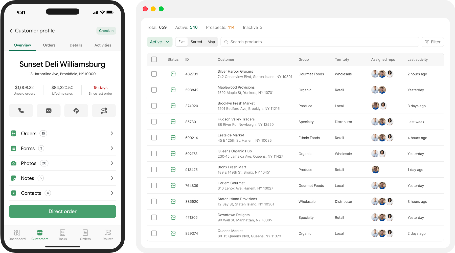 SimplyDepo customer management workflow