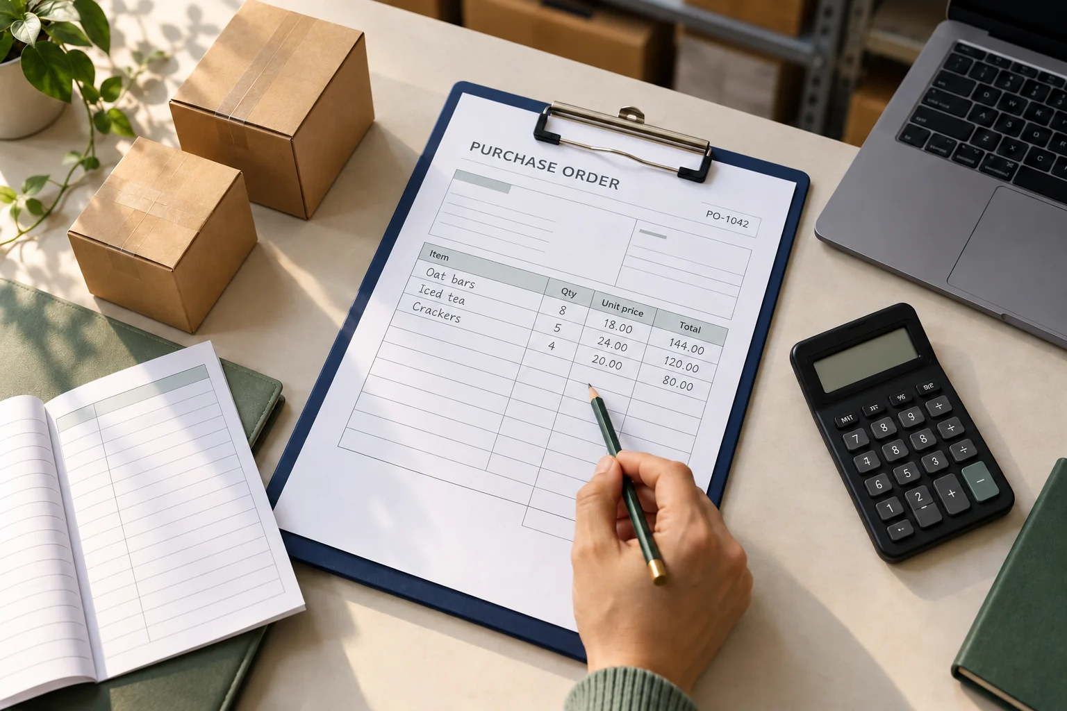 Purchase Order Template for Excel, Word and Google Sheets