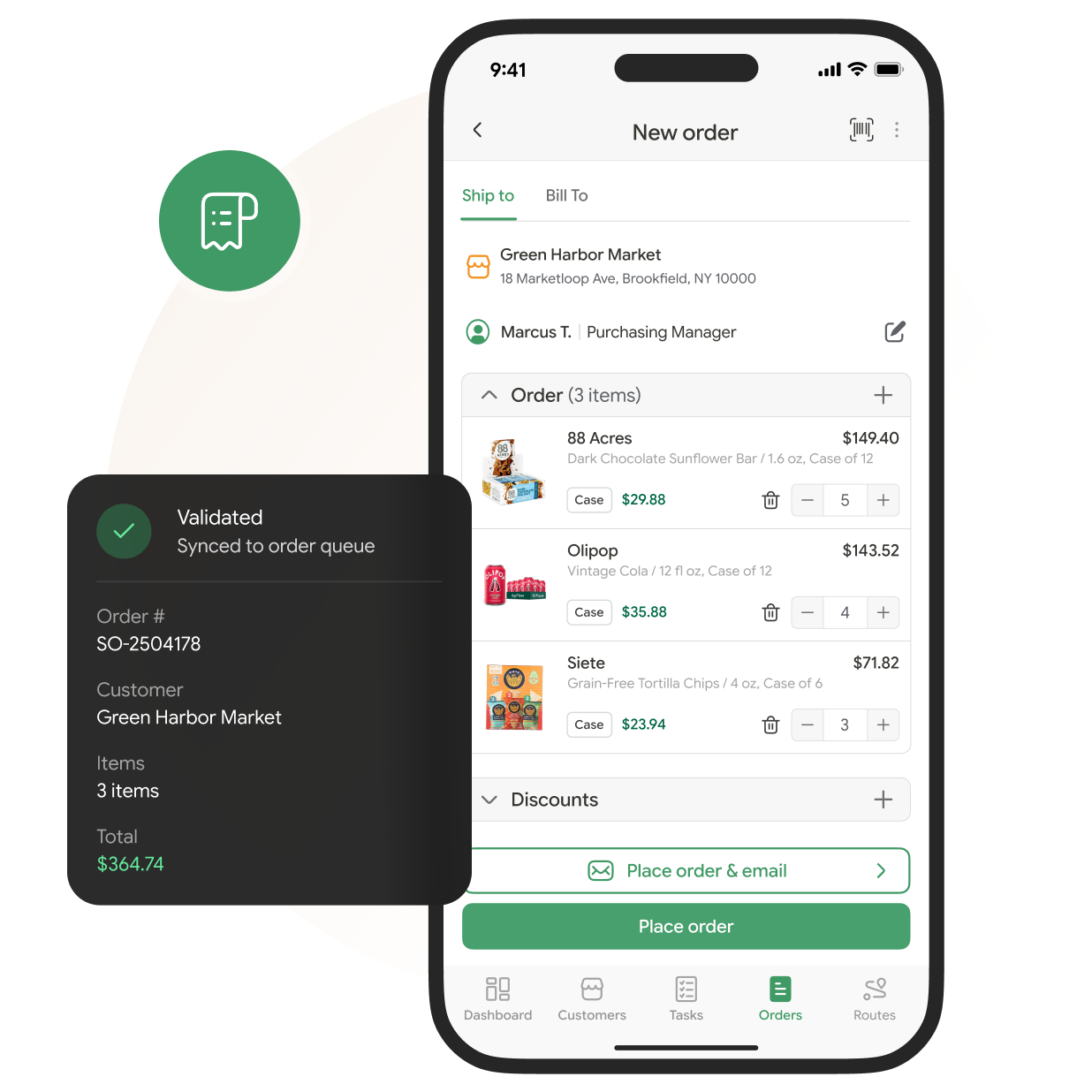 Mobile order management