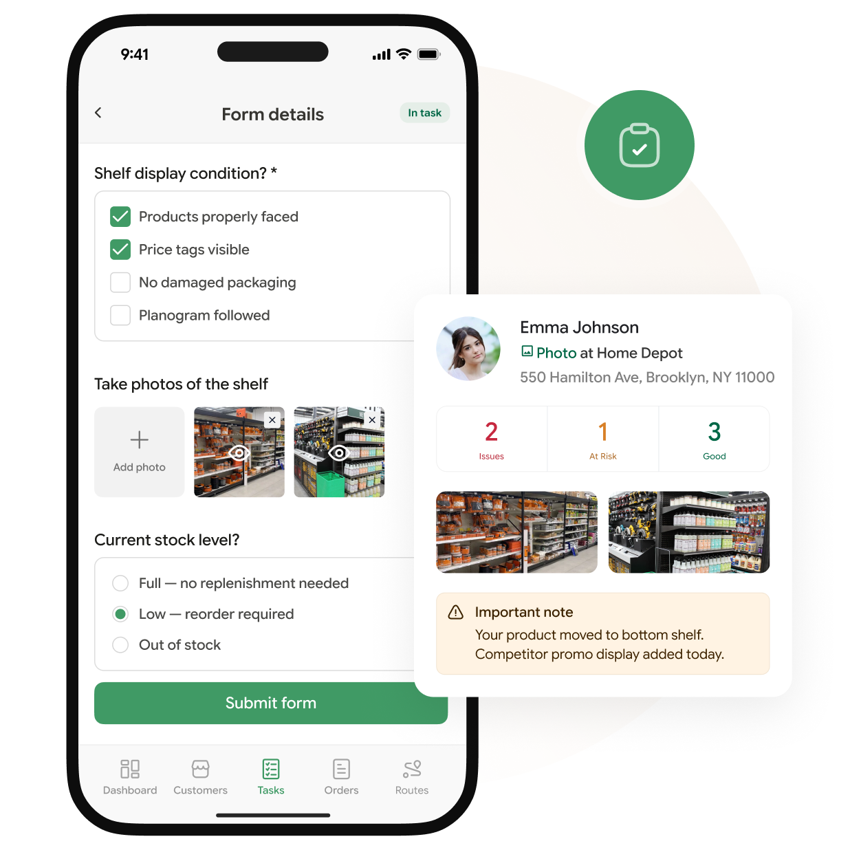 Retail execution reporting